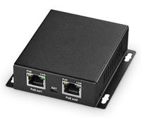 Gigabit Poe Extender, 1 Poe Input, 2 Poe Outputs, Powered by ieee802.3af/at Poe, Ethernet 10/100/1000Mbps, Metal Mini Wall Poe Extender/Syringe/Network Extender