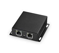 Gigabit PoE Extender Passthrough Switch, 1 PoE in 2 PoE Out, IEEE802.3af/at/bt PoE Powered Max 60W, Hi-PoE 90W, 10/100/1000Mbps, Metal Small Wall Mount PoE Extender/Injector/Network Extender