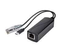 Gigabit PoE Splitter 1000m 48V to 5V 2.4A PoE Separator TYPE-C/DC5521/Micro USB Power Plug Wide Application Splitter
