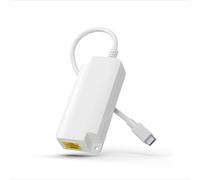 Gigabit PoE to USB C Converter for Smart Phone/Tablet, USB-C to Ethernet Adapter with 12.5W Charging, Power & Data 2-in-1 RJ45 Port to Type-C Adapter, 10/100/1000Mbps High Speed Plug & Play,PT-PGC-AF