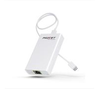 Gigabit PoE to USB C Converter for Smart Phone/Tablet, USB-C to Ethernet Adapter with 60W Charging, Power & Data 2-in-1 RJ45 Port to Type-C Adapter, 10/100/1000Mbps High Speed Plug & Play,IEEE802.3bt