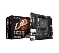 GIGABYTE A520I AC Motherboard - Supports AMD Ryzen 5000 Series AM4 CPUs, 6 Phases Digital VRM, up to 5300MHz DDR4 (OC), 1xPCIe 3.0 M.2, WIFI, GbE LAN, USB 3.2 Gen1