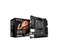 GIGABYTE A520I AC Motherboard - Supports AMD Ryzen 5000 Series AM4 CPUs, 6 Phases Digital VRM, up to 5300MHz DDR4 (OC), 1xPCIe 3.0 M.2, WIFI, GbE LAN, USB 3.2 Gen1