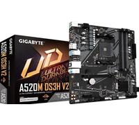 GIGABYTE A520M DS3H V2 Motherboard - Supports AMD Ryzen 5000 Series AM4 CPUs, up to 4733MHz DDR4 (OC), PCIe 3.0 x16, GbE LAN, USB 3.2 Gen 1