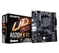 GIGABYTE A520M K V2 Motherboard - Supports AMD Ryzen 5000 Series AM4 CPUs, up to 5100MHz DDR4 (OC), PCIe Gen3 x4 M.2, GbE LAN, USB 3.2 Gen 1