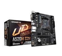 Gigabyte A520M S2H Motherboard - Supports AMD Ryzen 5000 Series AM4 CPUs, 4+3 Phases Pure Digital VRM, up to 5100MHz DDR4 (OC), PCIe 3.0 x4 M.2, GbE