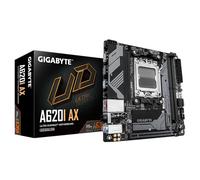 GIGABYTE A620I AX Motherboard - Supports AMD Ryzen 8000 CPUs 5+2+1 Phases Digital VRM up to 6400MHz DDR5 (OC) 1xPCIe 4.0 M.2 Wi-Fi 6E 2.5GbE LAN USB 3.2 Gen 2