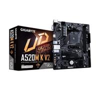 GIGABYTE A520M K V2 Motherboard - Supports AMD Ryzen 5000 Series AM4 CPUs, up to 5100MHz DDR4 (OC), PCIe Gen3 x4 M.2, GbE LAN, USB 3.2 Gen 1