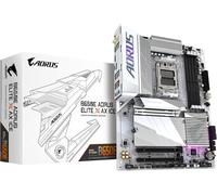 Gigabyte B650E AORUS ELITE X AX ICE Motherboard - Supports AMD Ryzen 8000 CPUs, 12+2+2 phases VRM, up to 8000MHz DDR5 (OC), 1xPCIe 5.0 M2 + 2xPCIe 4.0 M.2, Wi-Fi 6E, 2.5GbE LAN, USB 3.2 Gen 2