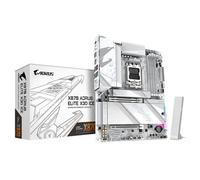 GIGABYTE X870 AORUS ELITE X3D ICE Motherboard - Supports AMD Ryzen 9000 CPUs, 16+2+2 Phases Digital VRM, up to 9000Hz DDR5 (OC), 2xPCIe 5.0 + 2xPCIe 4.0, Wi-Fi 7, 2.5GbE LAN, USB 4