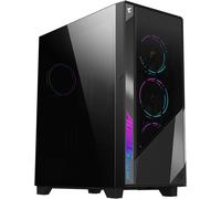 Gigabyte AORUS C500 Glass Mid Tower ATX Case, Black, TG Panel, No PSU