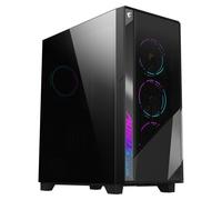 Gigabyte AORUS C500 Glass Mid Tower ATX Gehäuse, Schwarz, TG Panel, Kein Netztei