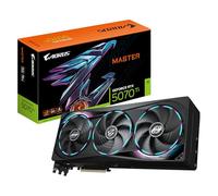 GIGABYTE AORUS GeForce RTX 5070 Ti MASTER 16G Graphics Card - 16GB GDDR7, 256bit, PCI-E 5.0, 2670 MHz Core Clock, 3 x DP 2.1a, 1 x HDMI 2.1b, NVIDIA DLSS 4, GV-N507TAORUS M-16GD