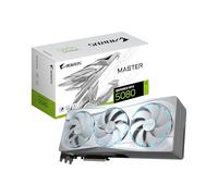 GIGABYTE AORUS GeForce RTX 5080 MASTER ICE 16G Graphics Card - 16GB GDDR7, 256bit, PCI-E 5.0, 2805MHz Core Clock, 3 x DP 2.1a, 1 x HDMI 2.1b, NVIDIA DLSS 4, GV-N5080AORUSM ICE-16GD
