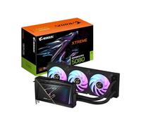 GIGABYTE AORUS GeForce RTX 5080 Xtreme WATERFORCE 16G Graphics Card, WATERFORCE All-in-one Cooling System, 16GB 256-bit GDDR7, GV-N5080AORUSX W-16GD Video Card