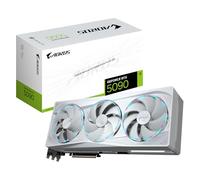 GIGABYTE AORUS GeForce RTX 5090 STEALTH ICE 32G Graphics Card - 32GB GDDR7, 512bit, PCI-E 5.0, 2655MHz Core Clock, 3 x DP 2.1a, 1 x HDMI 2.1b, NVIDIA DLSS 4, GV-N5090AORUSST ICE-32GD