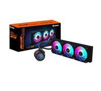 GIGABYTE AORUS WATERFORCE II 360 AIO Liquid CPU Cooler - 3x120mm ARGB Fans, slide-in interlocking mechanism, DAISY-CHAIN, Intel LGA 1851 and AMD AM5 Compatible
