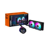 GIGABYTE AORUS WATERFORCE X II 240 AIO Liquid CPU Cooler- 2x120mm ARGB Fans, full-color LCD, MAGNETIC interlocking mechanism, DAISY-CHAIN, Intel LGA 1851 and AMD AM5 Compatible, 6 Year Warranty