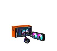 GIGABYTE AORUS WATERFORCE X II 240 AIO Liquid CPU Cooler- 2x120mm ARGB Fans, full-color LCD, MAGNETIC interlocking mechanism, DAISY-CHAIN, Intel LGA 1851 and AMD AM5 Compatible, 6 Year Warranty