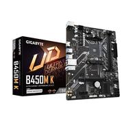 GIGABYTE B450M K Motherboard - Supports AMD Series 5000 CPUs, up to 3600MHz DDR4 (OC), 1xPCIe 3.0 x4 M.2, GbE LAN, USB 3.2 Gen 1