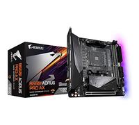 GIGABYTE B550I AORUS PRO AX Motherboard - AMD Ryzen 5000 CPUs, 8 Phases VRM, up to 5300MHz DDR4, 1xPCIe 4.0 + 1xPCIe 3.0 M.2, Wi-Fi 6E, 2.5GbE LAN, USB 3.2 Gen 2