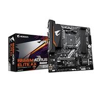 GIGABYTE B550M AORUS ELITE AX Motherboard - AMD Ryzen 5000 CPUs, 5+3 Phases VRM, up to 4733MHz DDR4, 1xPCIe 4.0 + 1xPCIe 3.0 M.2, Wi-Fi 6E, 1GbE LAN, USB 3.2 Gen 1