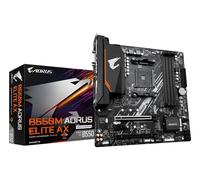 GIGABYTE B550M AORUS ELITE AX Motherboard - AMD Ryzen 5000 CPUs, 5+3 Phases VRM, up to 4733MHz DDR4, 1xPCIe 4.0 + 1xPCIe 3.0 M.2, Wi-Fi 6E, 1GbE LAN, USB 3.2 Gen 1