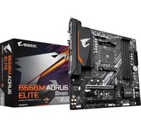 GIGABYTE B550M AORUS ELITE Motherboard - AMD Ryzen 5000 CPUs, 5+3 Phases VRM, up to 4733MHz DDR4, 1xPCIe 4.0 + 1xPCIe 3.0 M.2, 1GbE LAN, USB 3.2 Gen 1