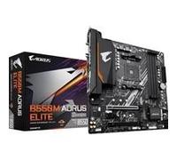 Gigabyte B550M AORUS ELITE Ultra Durable AMD AM4 Socket Motherboard, Micro-ATX, 4x DDR4 Slots, 2x M.2 Sockets, Fitted I/O Shield, GbE LAN