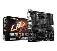 GIGABYTE B550M DS3H AC Motherboard - AMD Ryzen 5000 CPUs, 5+3 Phases VRM, up to 4733MHz DDR4, 1xPCIe 4.0 + 1xPCIe 3.0 M.2, Wi-Fi 5, 1GbE LAN, USB 3.2 Gen 1
