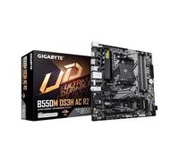 GIGABYTE B550M DS3H AC R2 AMD AM4 Motherboard, Micro-ATX, DDR4, Dual M.2, SATA 6Gb/s, WIFI5, Realtek GbE LAN, PCIe 4.0