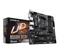 GIGABYTE B550M DS3H Motherboard - AMD Ryzen 5000 CPUs, 5+3 Phases VRM, up to 4733MHz DDR4, 1xPCIe 4.0 + 1xPCIe 3.0 M.2, 1GbE LAN, USB 3.2 Gen 1