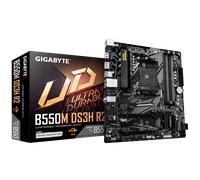 GIGABYTE B550M DS3H R2 Motherboard - AMD Ryzen 5000 CPUs, 5+3 Phases VRM, up to 4733MHz DDR4 (O.C.), 1xPCIe 4.0 + 1xPCIe 3.0 M.2, 1GbE LAN, USB 3.2 Gen 1