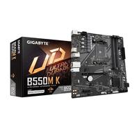 GIGABYTE B550M K Motherboard - AMD Ryzen 5000 CPUs, up to 4733MHz DDR4, 1xPCIe 4.0 + 1xPCIe 3.0 M.2, 1GbE LAN, USB 3.2 Gen 1
