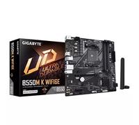GIGABYTE B550M K WIFI6E Motherboard - AMD Ryzen 5000 CPUs up to 4733MHz DDR4 1xPCIe 4.0 + 1xPCIe 3.0 M.2 WIFI 6E 1GbE LAN USB 3.2 Gen 1 AMD Socket AM4 AMD Ryzen 3000 Series AMD Ryzen 4000 Series AMD R