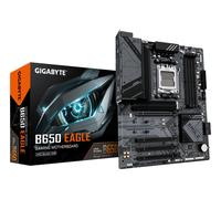 GIGABYTE B650 EAGLE Motherboard - AMD Ryzen 9000 Series CPUs, 12+2+2 Phases VRM, up to 7600MHz DDR5 (OC), 1xPCIe 5.0 + 2xPCIe 4.0 M.2, GbE LAN, USB 3.2 Gen 2
