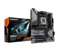 GIGABYTE B650 EAGLE AX Motherboard - AMD Ryzen 9000 Series CPUs, 12+2+2 Phases VRM, up to 7600MHz DDR5 (OC), 1xPCIe 5.0 + 2xPCIe 4.0 M.2, GbE LAN, WIFI 6E, USB 3.2 Gen 2