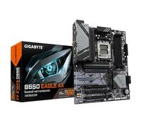 GIGABYTE B650 EAGLE AX Motherboard - AMD Ryzen 9000 Series CPUs, 12+2+2 Phases VRM, up to 7600MHz DDR5 (OC), 1xPCIe 5.0 + 2xPCIe 4.0 M.2, GbE LAN, WIFI 6E, USB 3.2 Gen 2