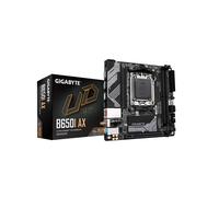 GIGABYTE B650I AX Motherboard - AMD Ryzen 9000 Series CPUs, 5+2+1 Phases VRM, up to 6400MHz DDR5 (OC), 1xPCIe 4.0 M.2, 2.5GbE LAN, WIFI 6E, USB 3.2 Gen 2