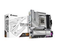 GIGABYTE B650M AORUS ELITE AX ICE Motherboard - AMD Ryzen 9000 Series CPUs, 12+2+2 Phases VRM, up to 8000MHz DDR5 (OC), 1xPCIe 5.0 + 1xPCIe 4.0 M.2, 2.5GbE LAN, WIFI 6E, USB 3.2 Gen 2x2