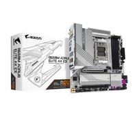 GIGABYTE B650M AORUS ELITE AX ICE Motherboard - AMD Ryzen 9000 Series CPUs, 12+2+2 Phases VRM, up to 8000MHz DDR5 (OC), 1xPCIe 5.0 + 1xPCIe 4.0 M.2, 2.5GbE LAN, WIFI 6E, USB 3.2 Gen 2x2