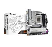 GIGABYTE B650M AORUS ELITE AX ICE Motherboard - AMD Ryzen 9000 Series CPUs, 12+2+2 Phases VRM, up to 8000MHz DDR5 (OC), 1xPCIe 5.0 + 1xPCIe 4.0 M.2, 2.5GbE LAN, WIFI 6E, USB 3.2 Gen 2x2