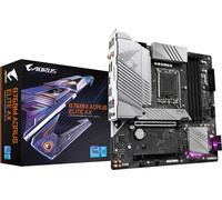 GIGABYTE B760M AORUS ELITE AX Motherboard - Supports Intel Core 14th Gen CPUs, 12*+1+1 Phases Digital VRM, up to 7800MHz DDR5 (OC), 2xPCIe 4.0 M.2, Wi-Fi 6E, 2.5GbE LAN, USB 3.2 Gen 2