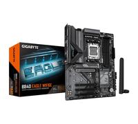 GIGABYTE B840 EAGLE WIFI6E Motherboard - AMD Ryzen 9000 CPUs, 8+2+2 Phases VRM, up to 8200MHz DDR5(O.C), 2xPCIe 4.0 + 1xPCIe 3.0 M.2, Wi-Fi 6E, 2.5GbE LAN, USB 3.2 Gen 2