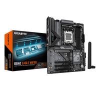 GIGABYTE B840 EAGLE WIFI6E Motherboard - AMD Ryzen 9000 CPUs, 8+2+2 Phases VRM, up to 8200MHz DDR5(O.C), 2xPCIe 4.0 + 1xPCIe 3.0 M.2, Wi-Fi 6E, 2.5GbE LAN, USB 3.2 Gen 2