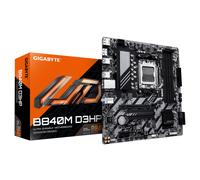 GIGABYTE B840M D3HP Motherboard - AMD Ryzen 9000 CPUs, 8+2+2 Phases VRM, up to 8200MHz DDR5(O.C), 2xPCIe 4.0 M.2, 1GbE LAN, USB 3.2 Gen 2