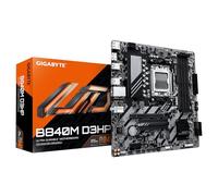GIGABYTE B840M D3HP Motherboard - AMD Ryzen 9000 CPUs, 8+2+2 Phases VRM, up to 8200MHz DDR5(O.C), 2xPCIe 4.0 M.2, 1GbE LAN, USB 3.2 Gen 2