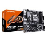 GIGABYTE B840M DS3H Motherboard - AMD Ryzen 9000 CPUs 8+2+2 Phases VRM up to 8200MHz DDR5 2xPCIe 4.0 M.2 2.5GbE LAN USB 3.2 Gen 1 AMD Socket AM5 AMD Ryzen 7000 Series AMD Ryzen 8000 Series AMD Ryzen 9
