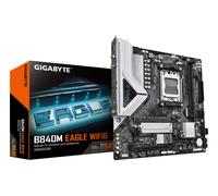 GIGABYTE B840M EAGLE WIFI6 Motherboard - AMD Ryzen 9000 CPUs, 5+2+2 Phases VRM, up to 7600MHz DDR5(O.C), 1xPCIe 4.0 + 1xPCIe 3.0 M.2, Wi-Fi 6, 2.5GbE LAN, USB 3.2 Gen 1