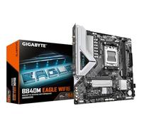 GIGABYTE B840M EAGLE WIFI6 Motherboard - AMD Ryzen 9000 CPUs, 5+2+2 Phases VRM, up to 7600MHz DDR5(O.C), 1xPCIe 4.0 + 1xPCIe 3.0 M.2, Wi-Fi 6, 2.5GbE LAN, USB 3.2 Gen 1